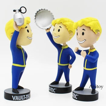 Fallout Vault Boy Bobble Head PVC Veiksmų Skaičius, Kolekcines, Modelis Žaislas 7 Stilius KT1777