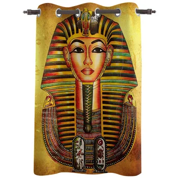 Faraonas, Egipto Aukso Spausdinti Užuolaidos Kambarį Miegamojo Užuolaidos Poliesterio Audinio Namų Dekoro