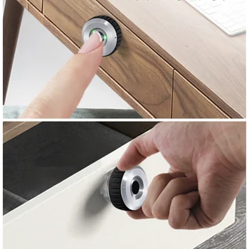 Finger Print Kabineto Užraktas Keyless Rankenėlę Su USB Avarinio Maitinimo Sąsajos Cam Aikštėje Spyna