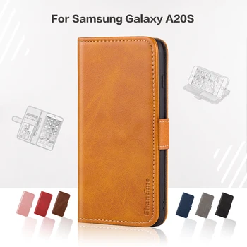 Flip Cover For Samsung Galaxy A20S Verslo Atveju Odinis Prabanga Su Magnetu Piniginės Atveju, Samsung Galaxy A20S Telefono Dangtelį
