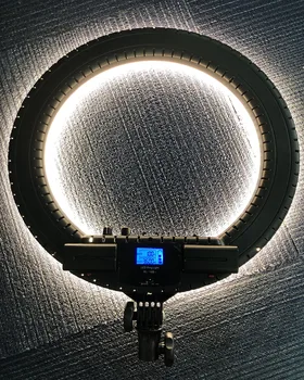 Fosoto LR-18BII LED Šviesos Žiedas 3200-5600K Lempos, Apšvietimo su Trikoju&Baterijų Lizdas Kamera, Nuotrauka 