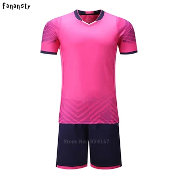 Futbolo uniformos pritaikyti Vyrų komanda megztiniai futbolo marškinėliai Rinkiniai Suaugusiųjų Tuščią futbolo džersis Jaunimo Komanda Vienodi Rinkiniai