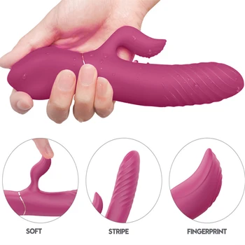G Spot Šildymo Triušis Dildo Vibratorius Galinga USB Masturbacija Suaugusiųjų Sekso Žaislai Moterims Makšties Orgazmas Vandeniui Sekso Produktas