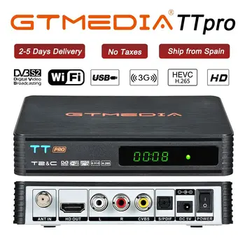 GTmedia TT PRO Rusija Lenkija DVB-T2/T, DVB-C Jutiklį H. 265 Parama 