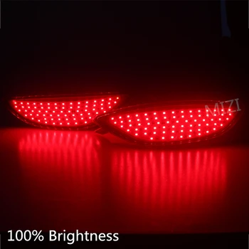 Galinio Bamperio Atšvaito Stabdžių Šviesos Hyundai Accent Verna Brio Solaris 2008-Raudona Objektyvas, LED Lemputės, Automobilių Perspėjimo Sustabdyti Rūko Žibintas