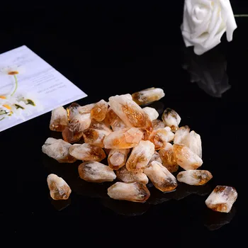 Gamtos Brazilija citrinas rašė Raw Kristalai Mineralinių Uolienų Mėginių Reiki Healing Namų Puošybai Pasisekė Perlus 