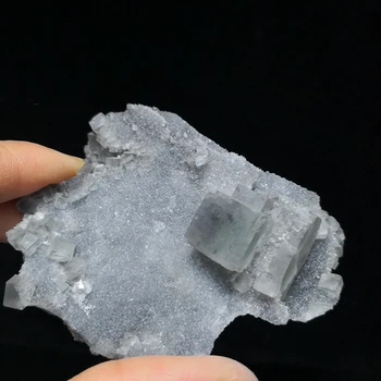 Gamtos Fluorito Mineralinių Kristalų Egzempliorių A2-2
