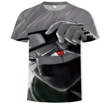 Gamyklos tiesioginio tiekimo mados apvalios kaklo 3D vyriški t-shirt Naruto spausdinti atsitiktinis marškinėliai vyriški gatvės drabužiai, marškinėliai vyrams