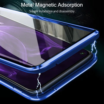 Garbės 20lite atveju, magnetinės metalo flip case for huawei honor 20 lite šviesos mar-lx1h 6.15