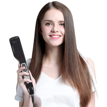 Garo Plaukų ištiesinimo priemonės Steampod Butas Geležies Plaukų Tiesinimo Šepečiu Turmalinas Keraminiai Stabdžių-Nusiplikymas Šukos LCD Ekranas Straightner