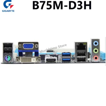Gigabyte GA B75M D3H Originalus plokštė intel DDR3 LGA 1155 B75M D3H 32GB PCI-E 3.0 USB2.0 darbastalio plokštė Naudojama