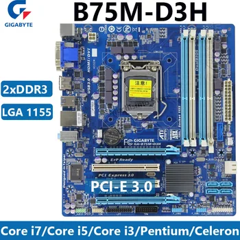 Gigabyte GA B75M D3H Originalus plokštė intel DDR3 LGA 1155 B75M D3H 32GB PCI-E 3.0 USB2.0 darbastalio plokštė Naudojama