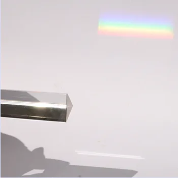 Gosear 7.8 CM Optinio Stiklo kristalų Triple Trikampė Prizmė Fizikos Mokymo Šviesos Spektro prisme logstrup kristalų (lcd)