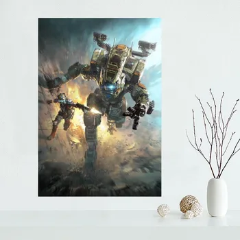 Gražus Titanfall Titan Rudenį Žaidimo Plakatas Užsakymą Drobės Plakatus Namų Dekoravimo Audinys Audinys Sienos Plakatas Spausdinimo Šilko Audinys