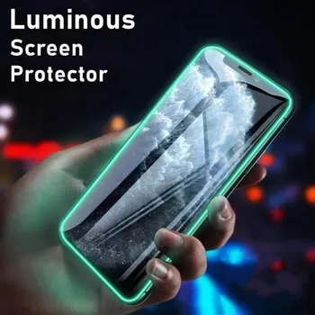 Grūdintas Stiklas Su Šviesos iPhone 12 SE 6 7 8 plus XS 11Pro Max Stiklo Plėvelė iphone 6 7 8 plius Žėrintis Screen Protector