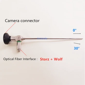 HD Medicinos Chirurgijos Pramonės Skersmuo 2.7 mm, 3mm, 4mm 0 30 laipsnių Storz, Wolf Standus Endoskopą Endoskopija Fotoaparatas
