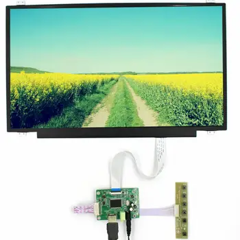 HDMI LCD LED EDP mini Valdiklio plokštės panelė Už NT140WHM-N44/N43 1366X768 Ekrano kabelis kortelės