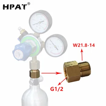 HPAT 2 vnt/daug Naujo modelio Soda Stream Co2 Cilindrų Adapteris Namuose Užvirinti W21.8-14 į G1/2 Sriegis