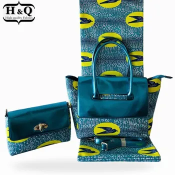 H&Q afrikos vaškas rankinėje trijų dalių 2020 m. aukštos kokybės siuvinėjimo afrikos audinio batikos spausdinti, medvilnės audinys 6 metrų/vnt.