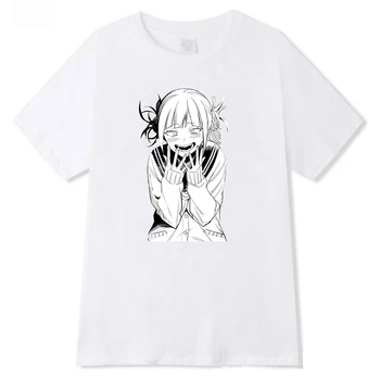 Harajuku Graphic Marškinėliai Moterims Mano Herojus akademinės bendruomenės Anime T-shirt Himiko Toga Marškinėlius Grafinis Viršūnes Moteris