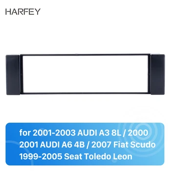 Harfey 1 DIN Automobilio Radijo Rėmas 2001-2003 m. AUDI A3 8L 2000 2001 AUDI A6 4B 2007 Fiat Scudo 1999 2000 2003-2005 Seat Leon Toledo