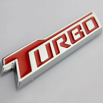 Hečbekas Turbo Superchargeing Raudona Metalo Refitting Automobilių Stilius Logotipas Ženklelis Auto Eksterjero 3D Lipdukas, skirtas Chevrolet Cruze Malibu