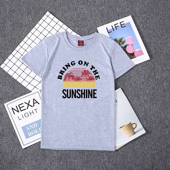Hillbilly Moterų Paplūdimio T-shirt Pareikšti dėl Saulės Laiškas Išspausdintas Trumpas Rankovės T Shirts Vasaros Atostogų Viršūnes Trišakiai, Karšto Pardavimo