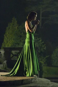 Hunter Green Suknelė keira knightley iš filmo apmokėjimą designed by jacqueline durran ilgai sławna dress Vakaras