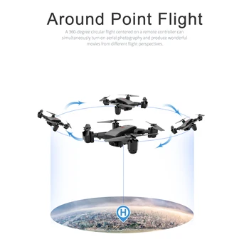 IL S30 1080P HD Wifi FPV RC Selfie Drone GPS Padėties nustatymo Sekite Mane Aukščio Laikyti Sulankstomas Quadcopter Pradedantiesiems Mokymo Žaislai