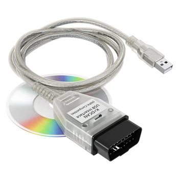 INPA USB Diagnostikos Laidai Su Jungikliu K/D GALI OBD Skeneriai OBD2 Kodo Skaitytojų E60 E61 E90 E91