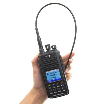 IP67 atsparus Vandeniui MD-UV390 DMR Walkie Talkie per Dviguba Juosta UHF VHF 136-174 400-480MHz Dvejopo Laiko Dlot siųstuvas-imtuvas Skaitmeninis Du Būdu Radijo
