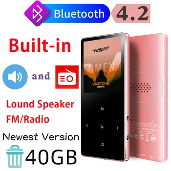 IQQ X2 Bluetooth 4.2 Lossless MP3 Player 40GB HiFi Nešiojamųjų Garso Walkman Su FM Radijas, EBook, Diktofonas, MP3 Muzikos Grotuvas