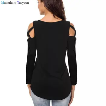 Ilgomis rankovėmis atsitiktinis marškinėliai moteris Rudens drabužiai 2020 naujas mados spausdinti kirpykla tshirts viršūnes Dovanos draugams marškinėliai