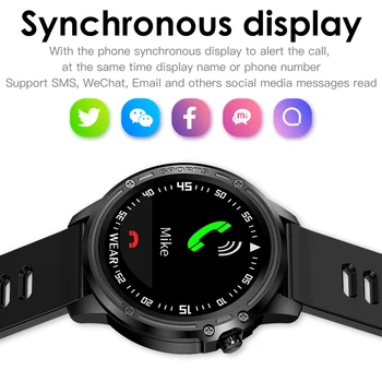 Imosi L8 Smart Watch Vyrų EKG + PPG Kraujo Spaudimą, Širdies ritmą IP68 Vandeniui Fitness Tracker sporto Smartwatch