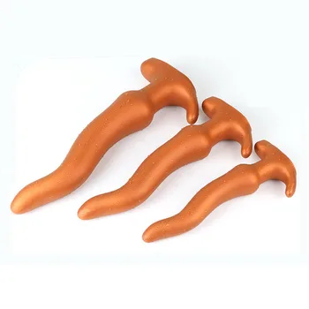 Intymių prekių Didžiulis minkštas silikoninis butt plug analinis dildo prostatos massager gėjų analinis kaištis suaugusiųjų nustatyti žaislai išangę dilator makšties lyties