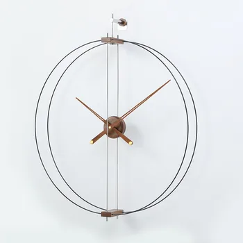 Ispanijos Šiuolaikinės Kūrybos Sieninis Laikrodis Nordic Dizainas, Aukso Metalo Silent 3d Laikrodžiai Didelis Žiūrėti Namuose Gyvenamasis Kambarys Didelis Žymiklį Dovanų Idėjos