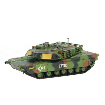 Iš anksto pastatytas 1/72 mastelis M1 Abrams M1A1 Amerikiečių tankas hobis kolekcines baigė plastikiniai modelis