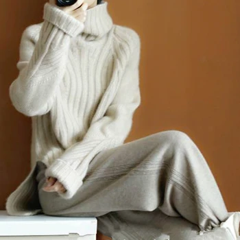 JVEII 2020 Naujų moterims megztiniai mados moterų golfo kašmyro megztinis moterims megztų megztinių Prarasti viršūnes Europos stilius