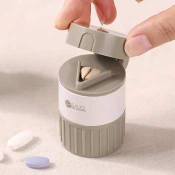Japonijos Nešiojamų Medicina Cutter Tablečių Laikymo Dėžutė Organizatorius Kelionių Sandėliavimo Konteineriai Šlifuoklis Kūrybos Namų Medicina Malūnėlis