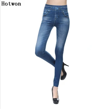 Jean Legging Naujas mados moterų Aukštos Kokybės atsitiktinis džinsus Pieštuku Kelnės moterims elastinga juosmens aukštos juosmens liesas ruožas džinsai