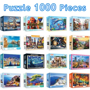 Jigsaw puzzles 1000 vienetų suaugusiems 50*70 cm kraštovaizdžio Montavimas nuotrauka, dėlionės, žaislų, suaugusiems, vaikams, žaidimai vaikams švietimo