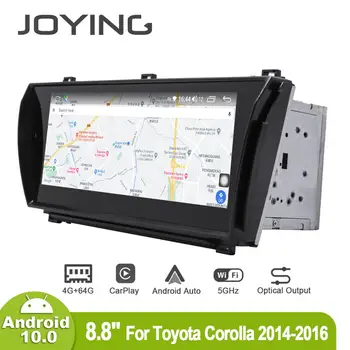 Joying 8.8 colių Android10 Automobilio Radijo Toyota Corolla 2016 GPS DSP Carplay 5G WIFI Optinė Išvestis SPDIF žemų dažnių garsiakalbis