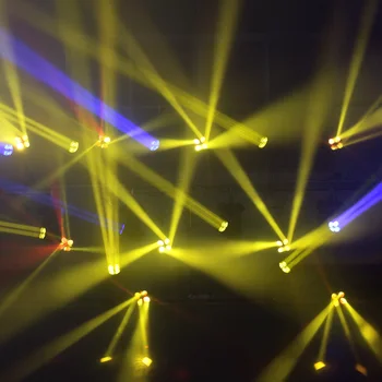 Juda Galva 100W LED Šviesos DMX Šviesos 4Colors Bičių Akys Sukasi Poveikis Mobile Disco Šviesos Grindų Šokių Grupė Vestuvių Parodoje