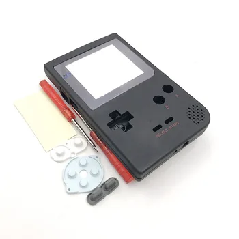 Juodos mėlynos spalvos Minkšto paviršiaus Atveju Shell Tinka GameboyGB Kišenėje GBP Retro Žaidimų Konsolę su Plastiko Ekranas Objektyvas Berniukas Konsolės