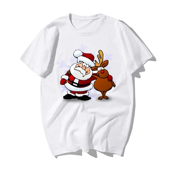 Juokingas Kalėdų Senelio Elnių Mylėtojas KALĖDŲ DOVANA T-SHIRT Laimingų Naujųjų Metų Marškinėliai Vyras Marškinėlius Linksmų KALĖDŲ Atsitiktinis Medvilnės Kawaii