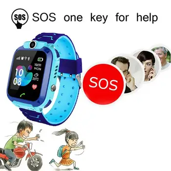 K12 Vaikų Smart Žiūrėti SOS Telefoną, Laikrodį Smartwatch Vaikams Vandeniui IP67 Vaikams Dovanų, Skirtų 