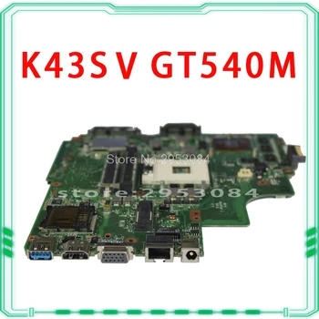 K43SV Plokštė REV4.1 GT540M /GT630M 1GB USB3.0 Asus A43S X43S Nešiojamas plokštė K43SV Mainboard K43SV Plokštė