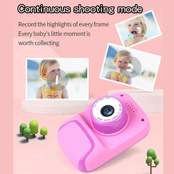 KARŠTO Vaikų Kamera 2000W Double Shot Skaitmeninio Vaizdo Fotoaparato LCD Sn Rodyti Vaikų Žaidimo Studijos Kamera
