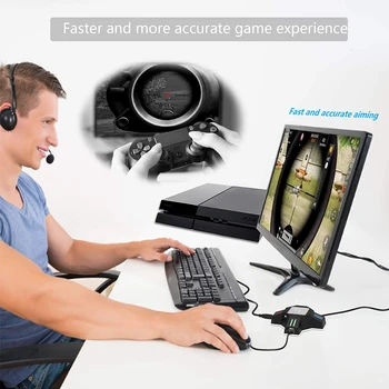 KX Klaviatūros, Pelės Adapterį PS4 Xbox Vienas duomenų Valdytojas Gamepad Konverteris, skirtas 
