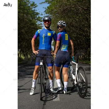 Kafitt kolumbija juoda Pora dviračių kostiumas Triatlonas Nustatyti Triatlonas Maillot Ropa Ciclismo vyriški Drabužiai dviračių jumpsuit vasaros